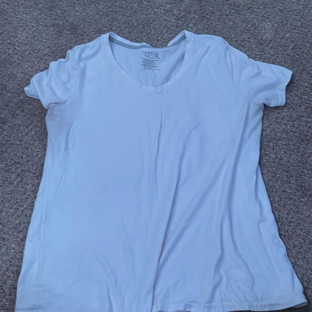 Plain white tee